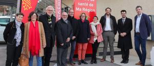 La Présidente du Département des Pyrénées-Orientales, Hermeline MALHERBE a visité les Centres de Santé de Céret et Fourques