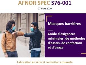  alt="Un référentiel AFNOR pour fabriquer son masque de protection"