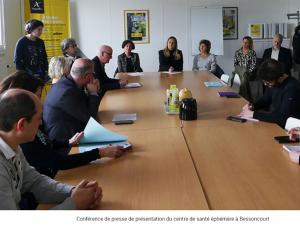  alt="Innovant : Un centre de santé éphémère opérationnel à Bessoncourt"