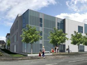  alt="Première pierre du pôle médical Albert 1er"